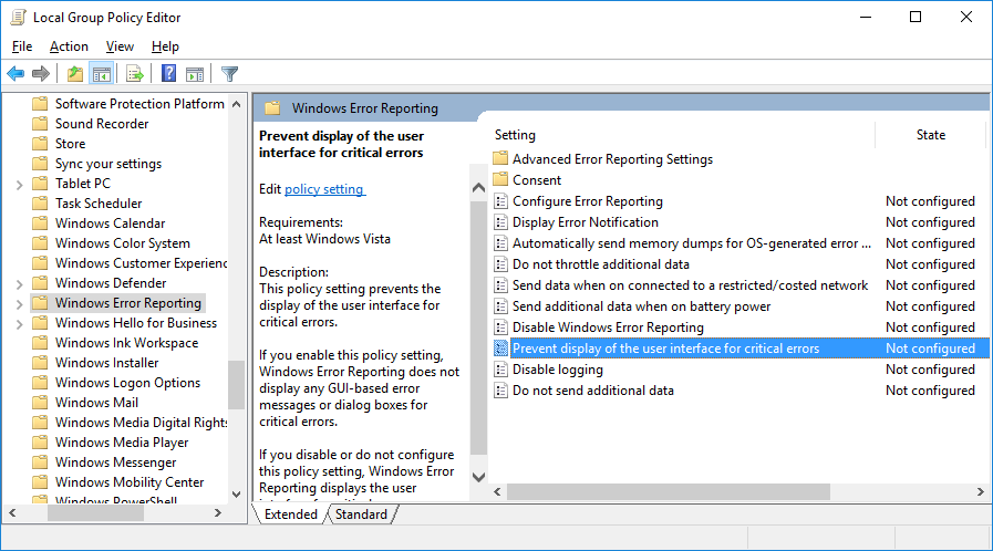 microsoft error reporting log version 2.0 error signature